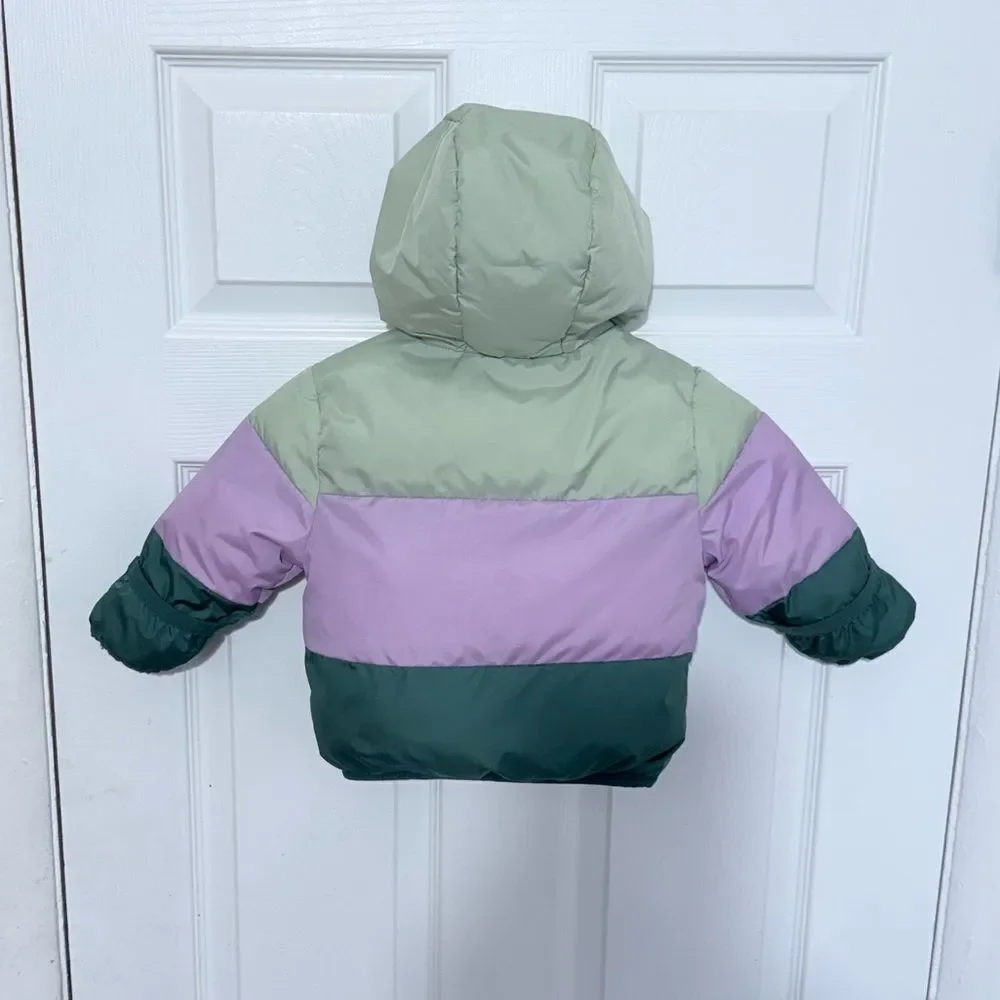 Swiss Tech toddler hooded puffer jacket Size 12M